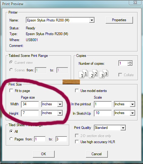 print to scale sketchup windows print to scale sketchup windows